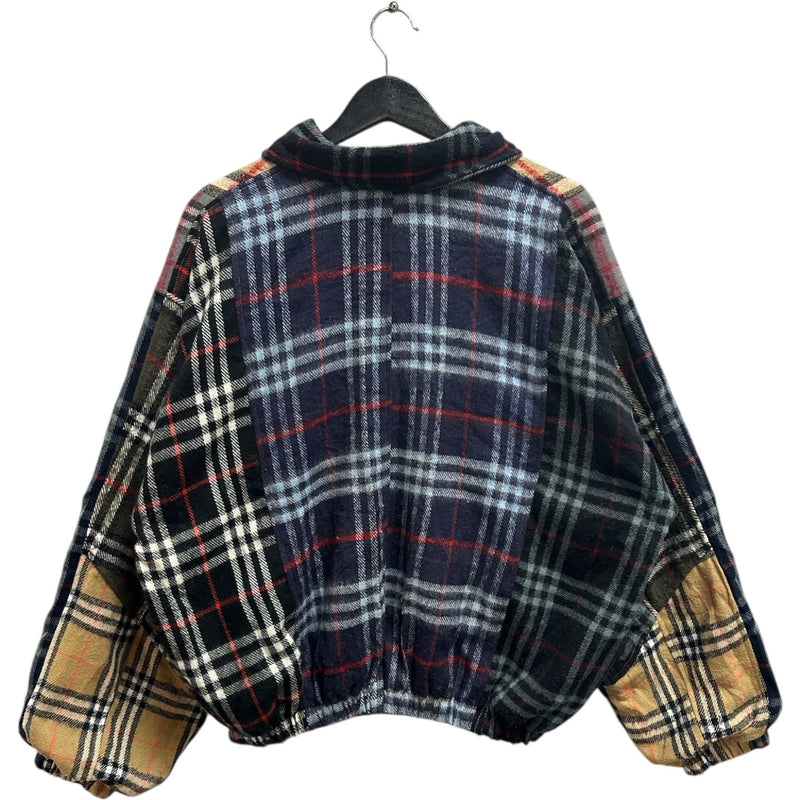 Vintage Bootleg Burberry Patchwork Full Zip Light Jacket