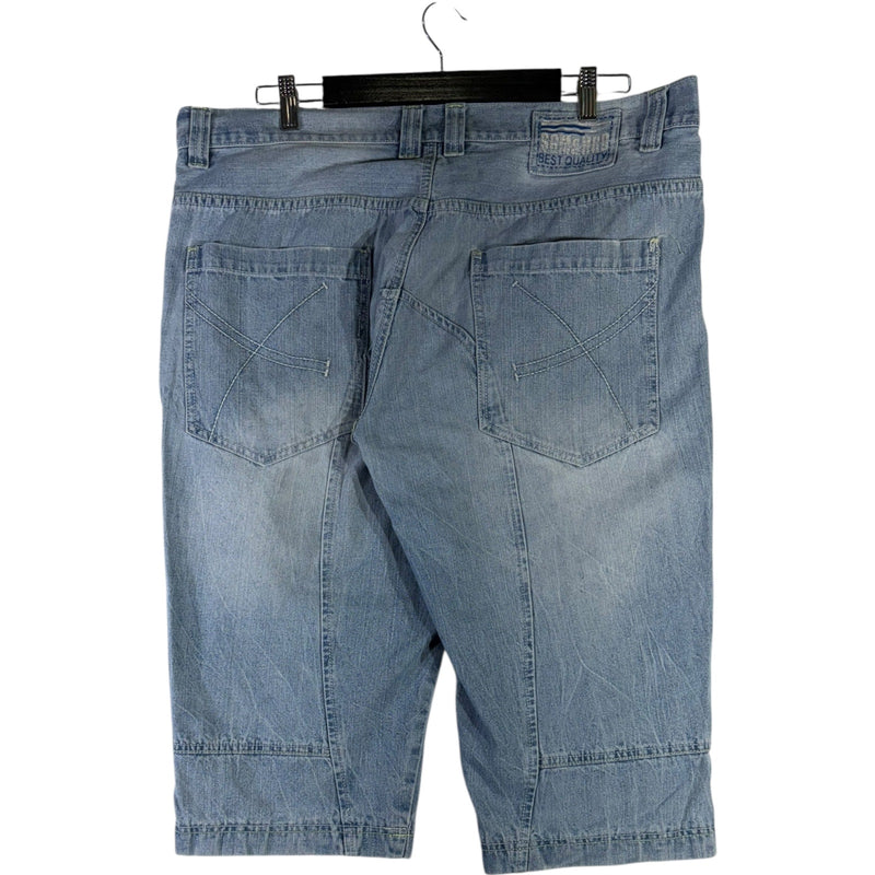 Y2K Double Knee Denim Shorts 40x18