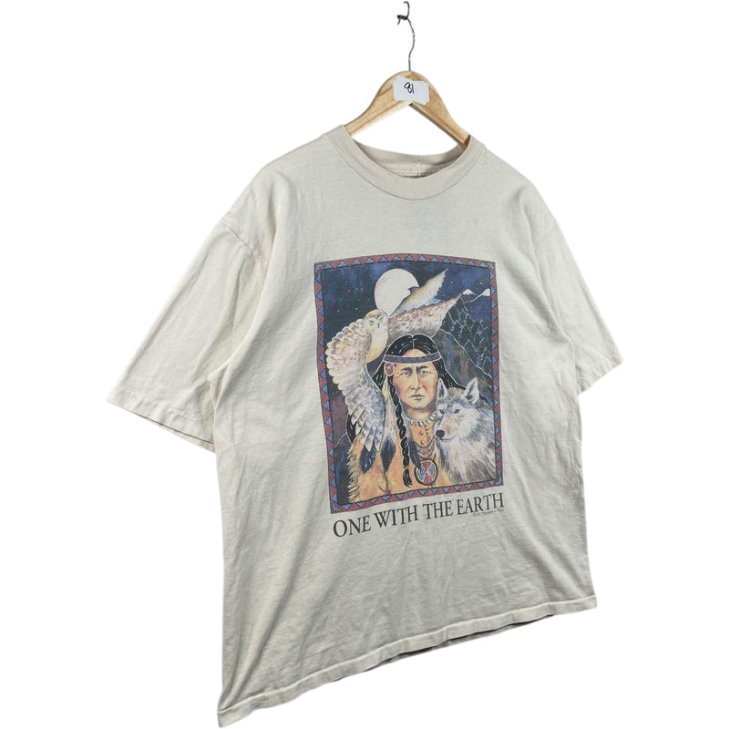 Vintage One With The Earth Native American T-Shirt