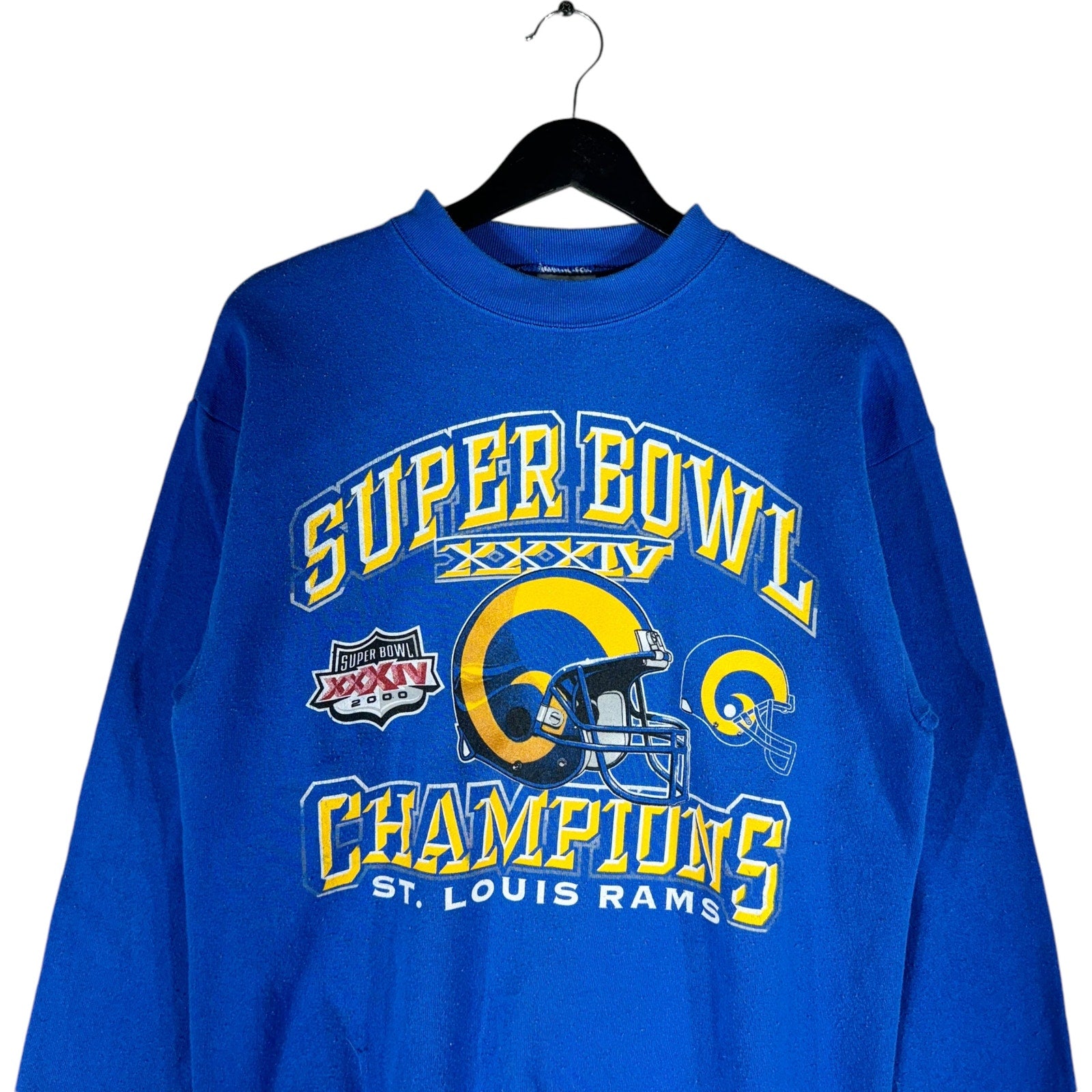 Vintage NFL St. Louis Rams Super Bowl XXXIV Champs Crewneck