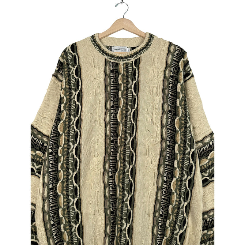 Vintage Alexander Loyd 3D Cable Knit Sweater