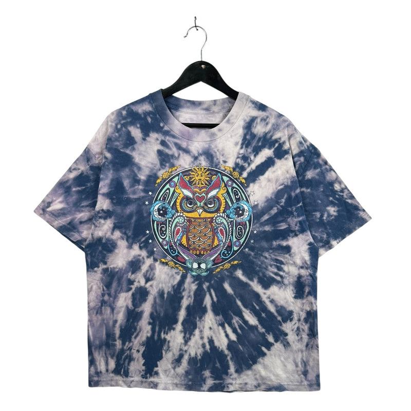 Vintage Owl Ethnic Tie Dye T-Shirt