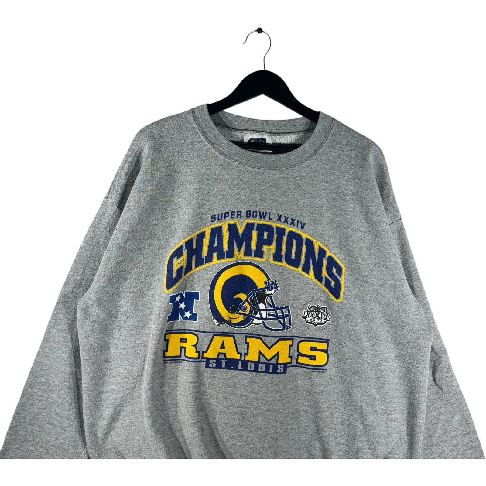 Vintage St. Louis Rams Superbowl XXXIV Champions Crewneck