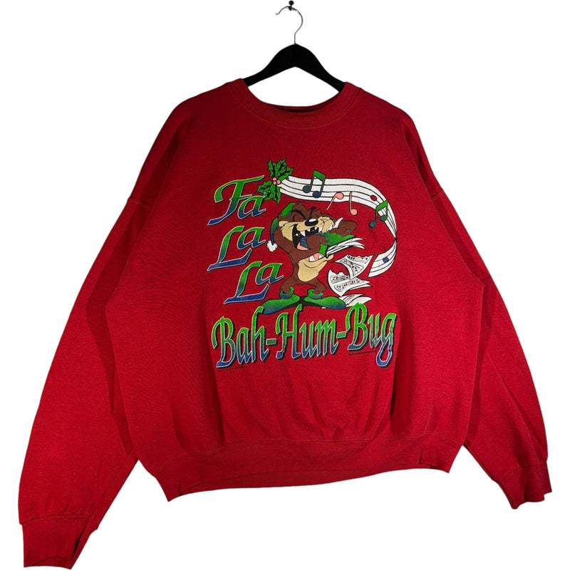 Vintage Looney Tunes Taz Singing Christmas Crewneck