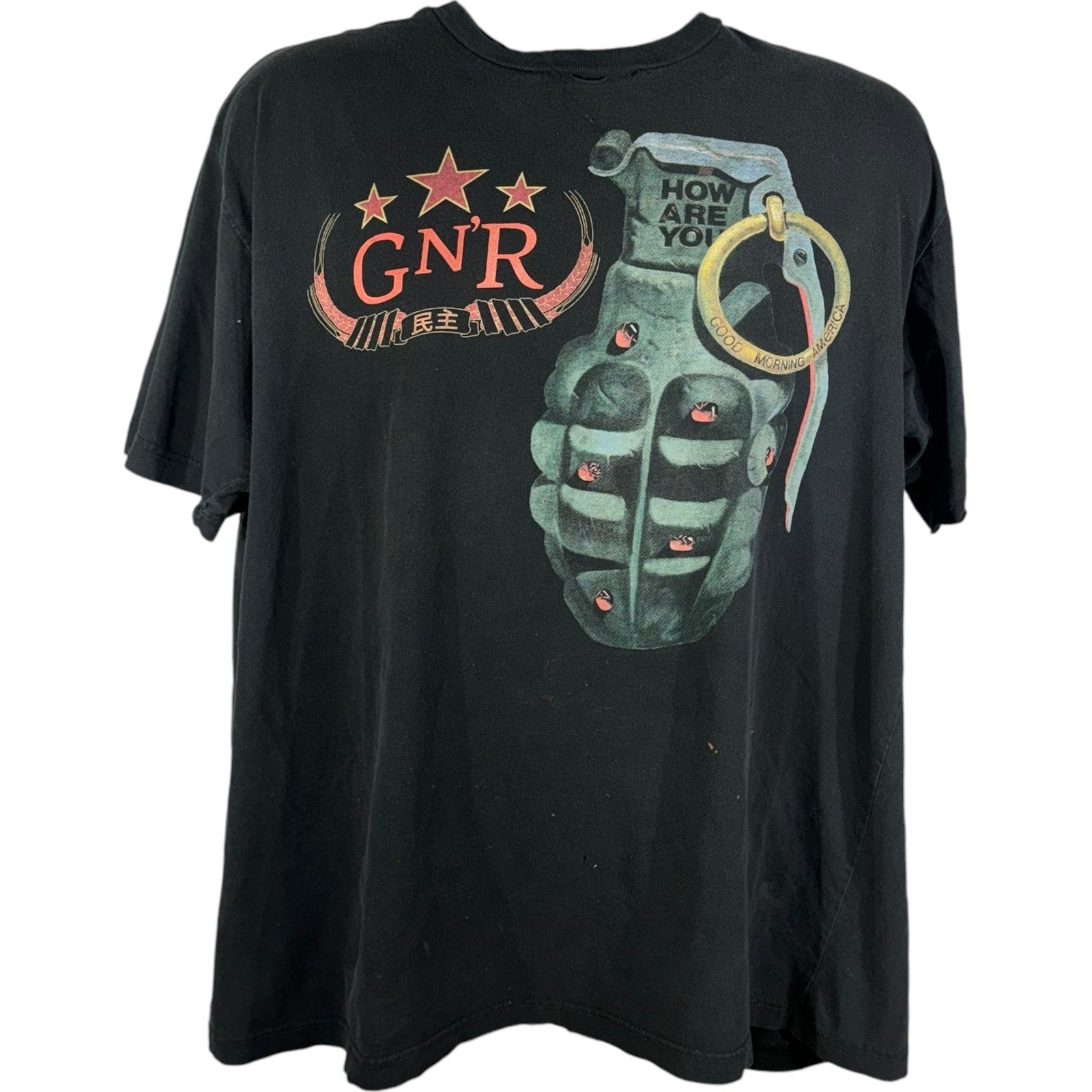 Vintage Guns N' Roses "Good Morning America" Grenade Tee