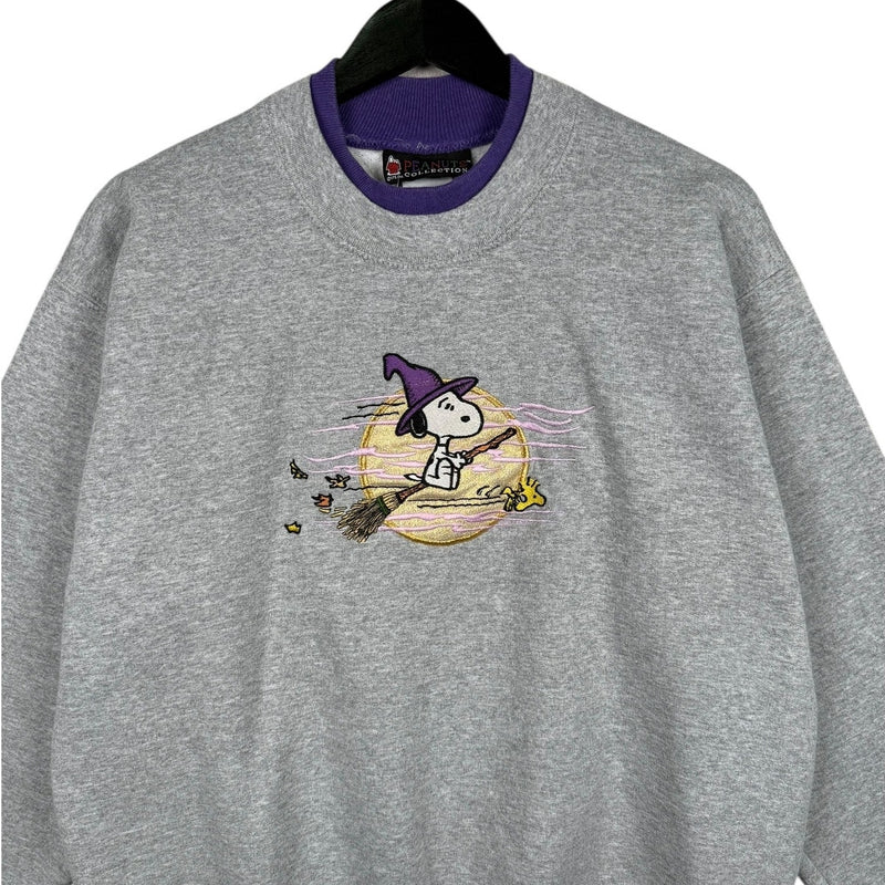 Vintage Embroidered Snoopy Halloween Crewneck