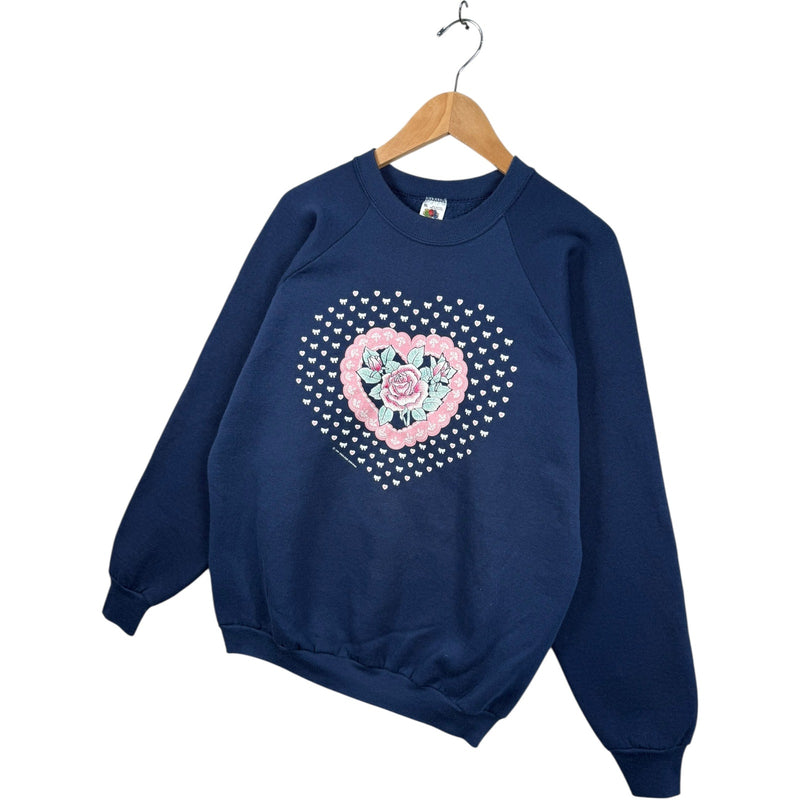 Vintage Heart Floral GraphicCrewneck
