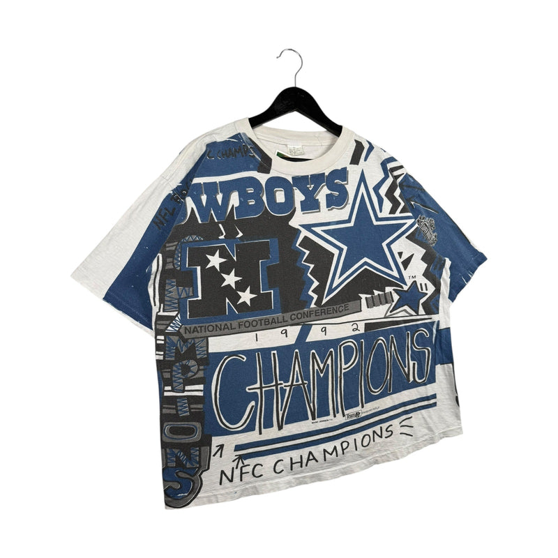 Vintage Dallas Cowboys 1992 NFC Champions NFL T-Shirt