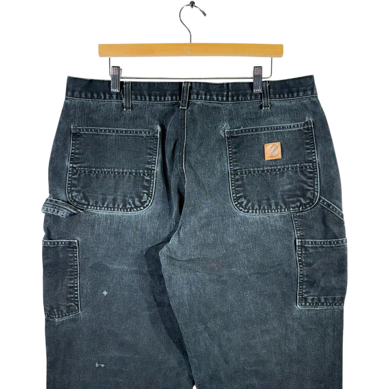 Vintage Carhartt Wide Leg Denim Carpenter Jeans 38 x 29