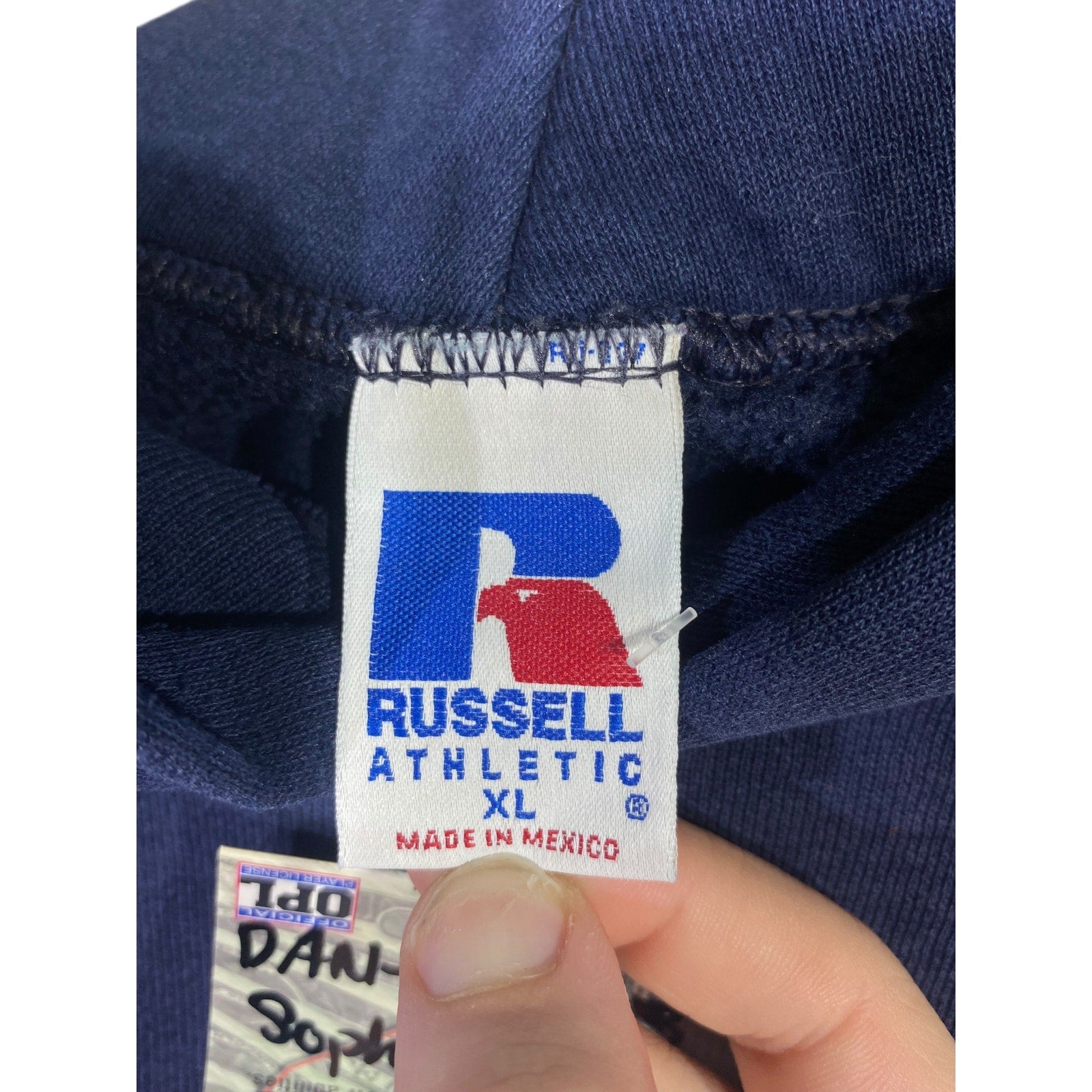 Vintage Russell Athletic New York Yankees Logo Hoodie