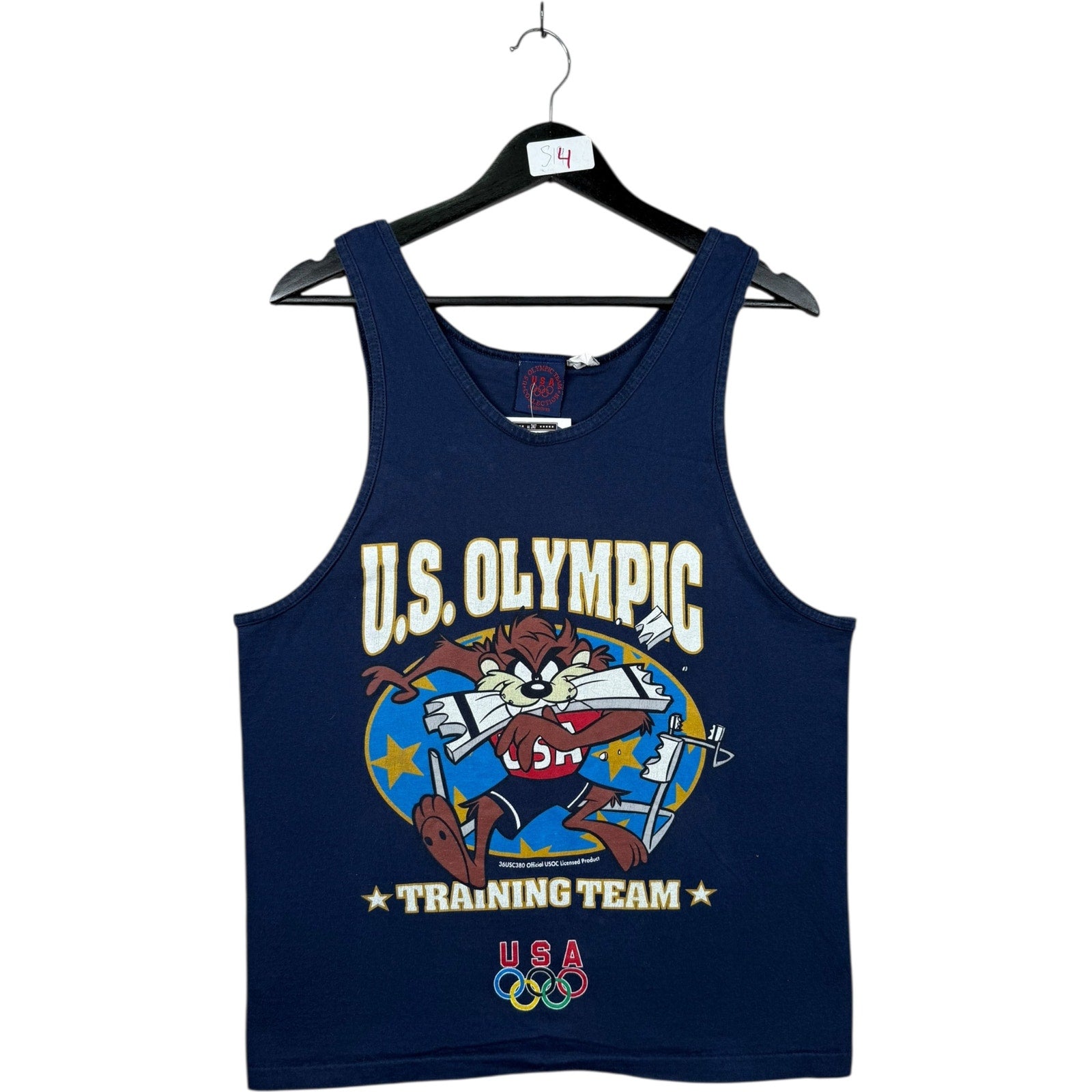 Vintage Looney Tunes Taz USA Olympic Tank Top
