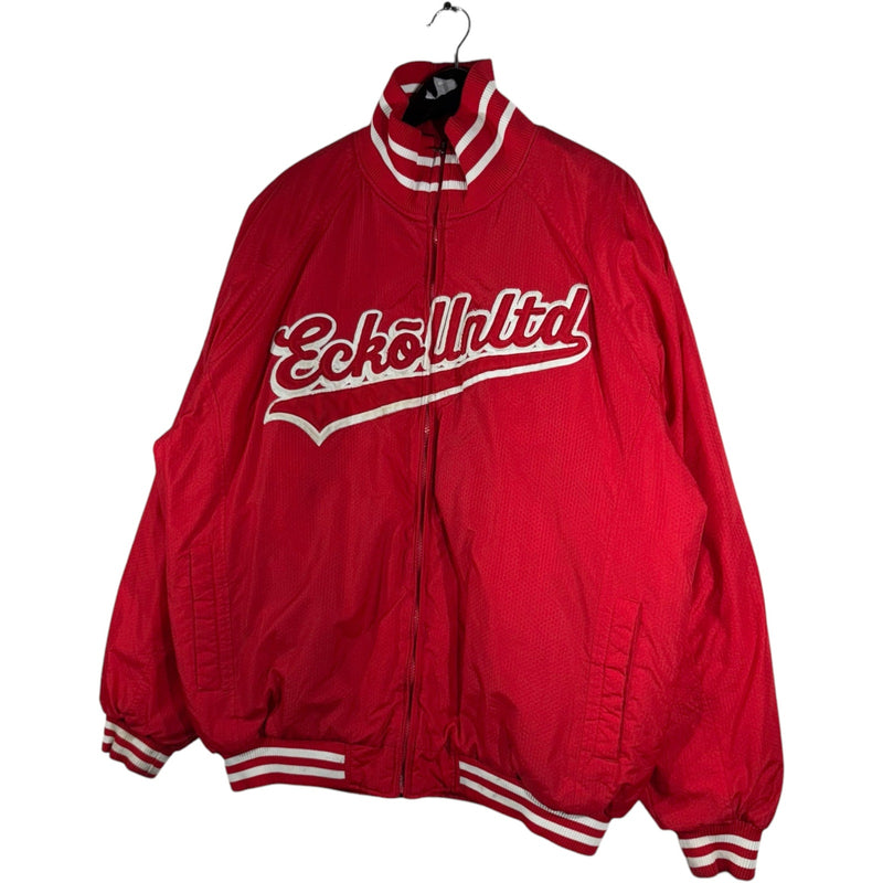 Vintage Ecko Unltd Patch Spellout Full Zip Bomber Jacket