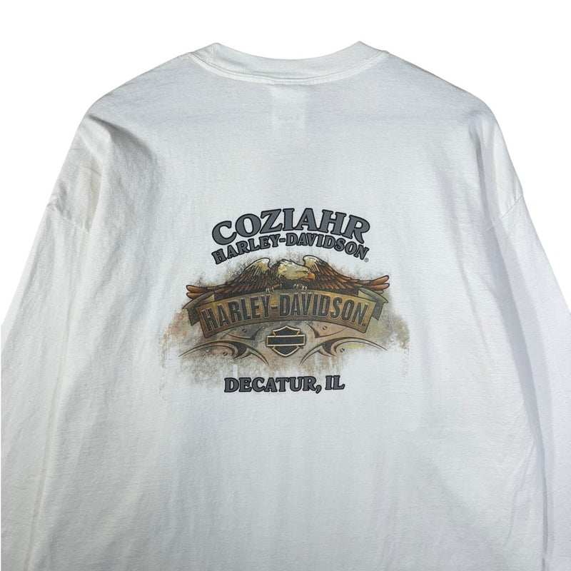 Vintage Harley Davidson Coziahr Decatur IL Long Sleeve T-Shirt
