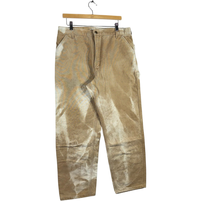 Vintage Faded Carhartt Straight Leg Carpenter Pants 35x29