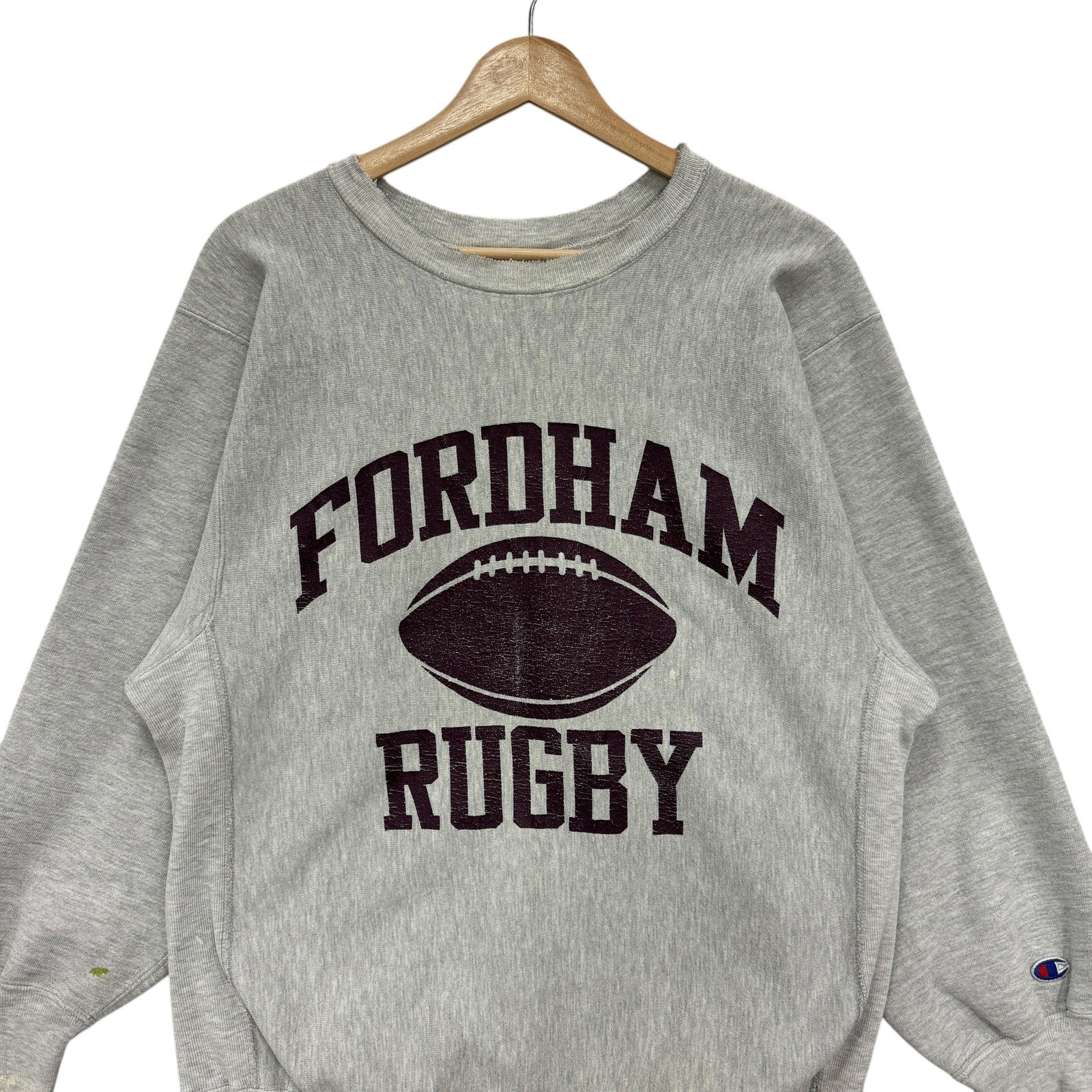 Vintage Champion Reverse Weave Fordham University Rugby Crewneck