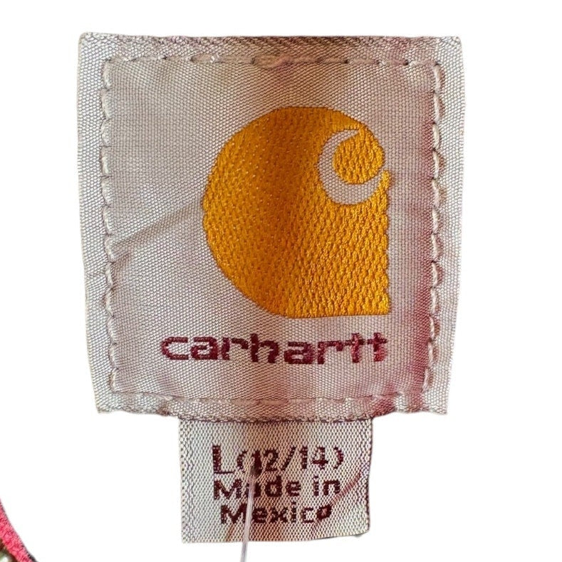 Vintage Womens Carhartt Canvas Hooded Full Zip Workwear Jacket
