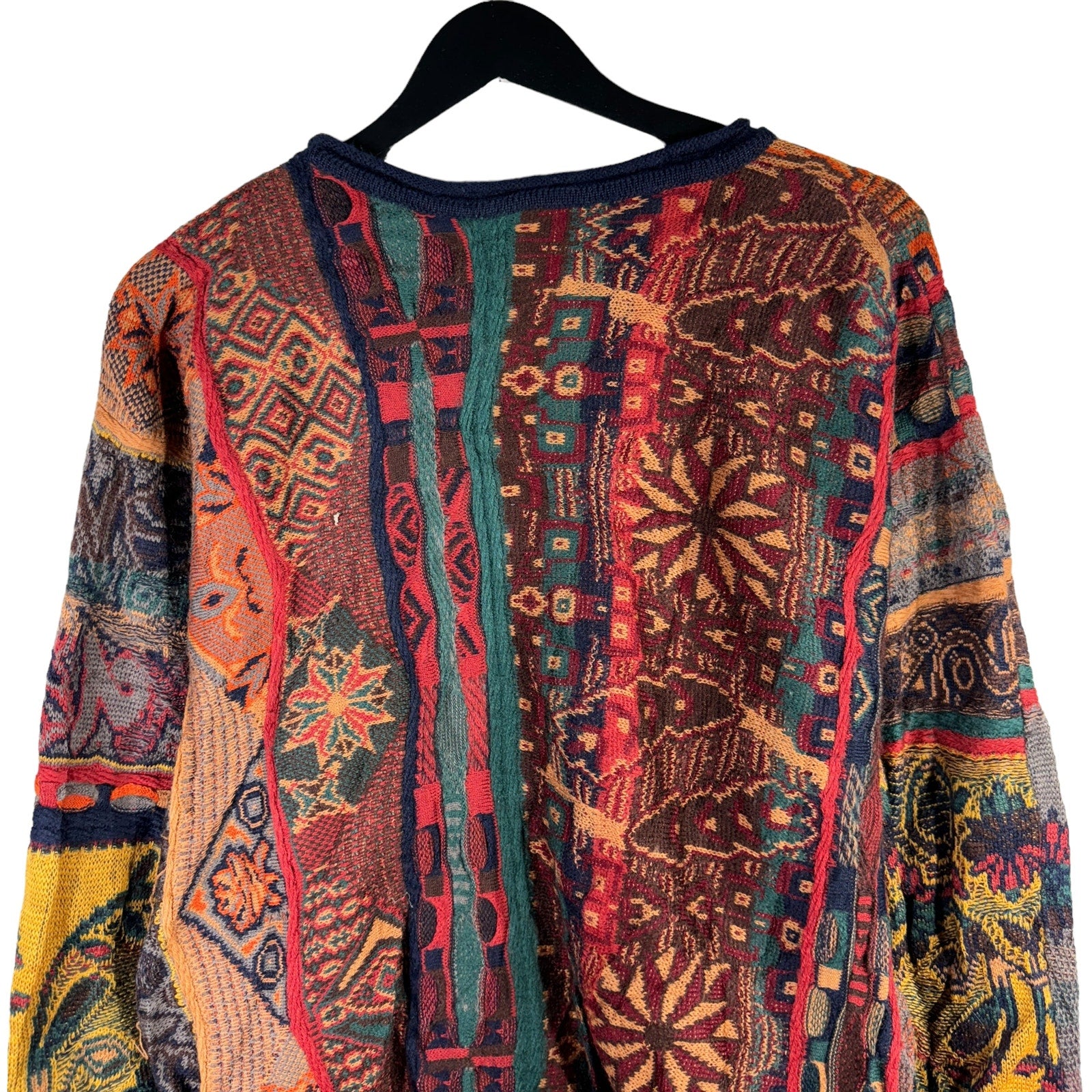 Vintage Coogi Geometric Pattern Sweater