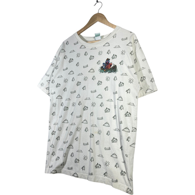 Vintage Sesame Street Elmo Grover Adventure Cotton T-Shirt