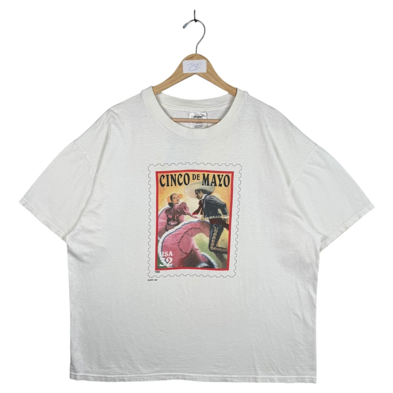 Vintage Cinco de Mayo USA Stamp T-Shirt