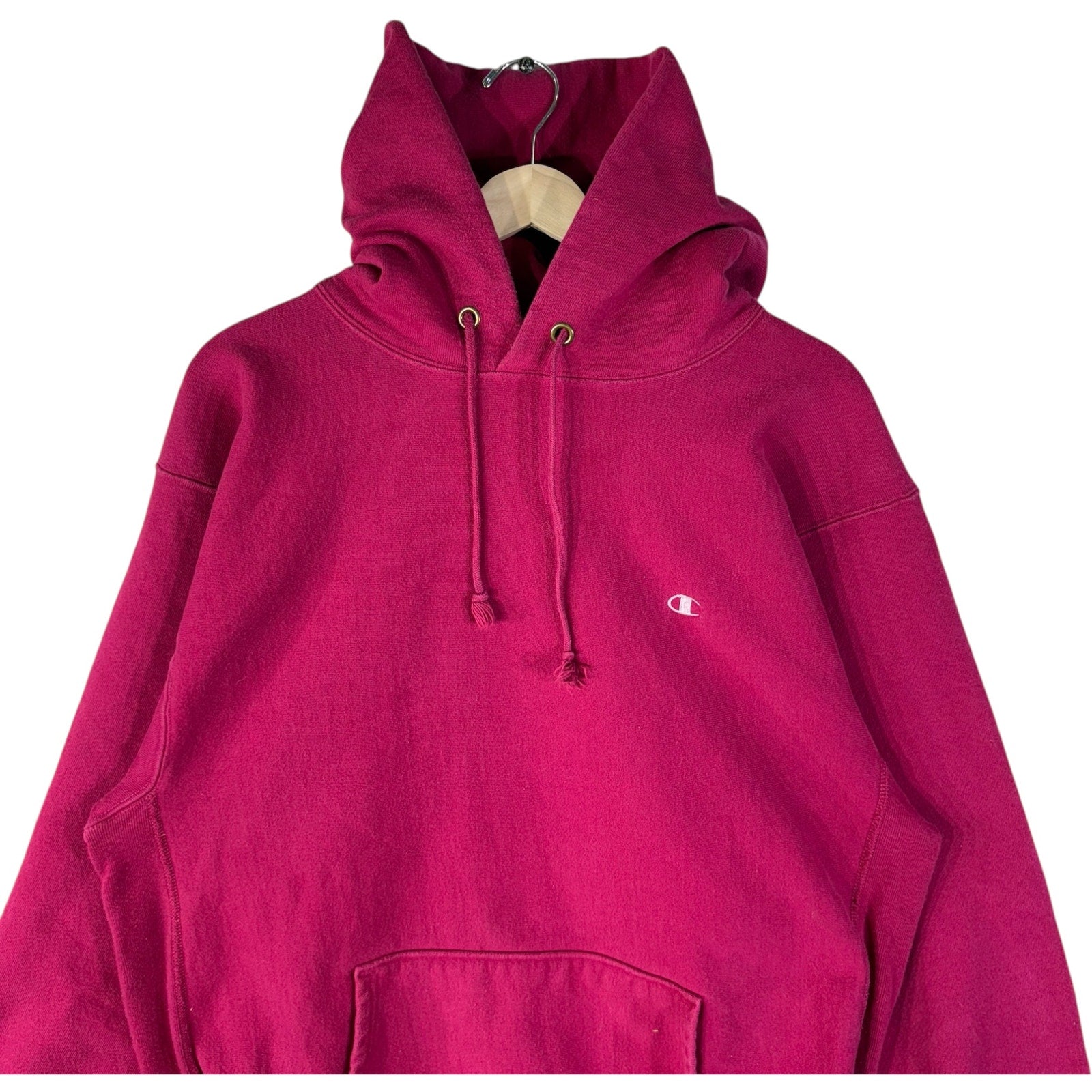 Vintage Small Logo Champion Reverse Weave Hoodie