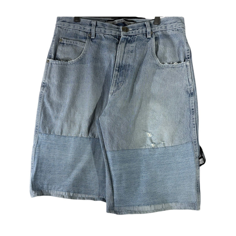Vintage Ted Walkins Embroidered Denim Carpenter Shorts 32