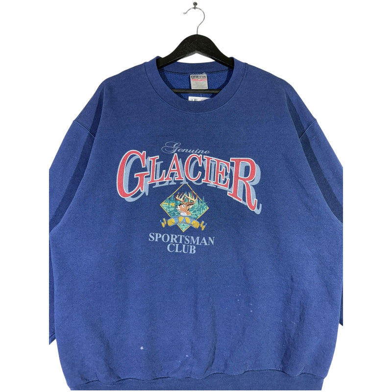 Vintage Genuine Glacier Spellout Crewneck