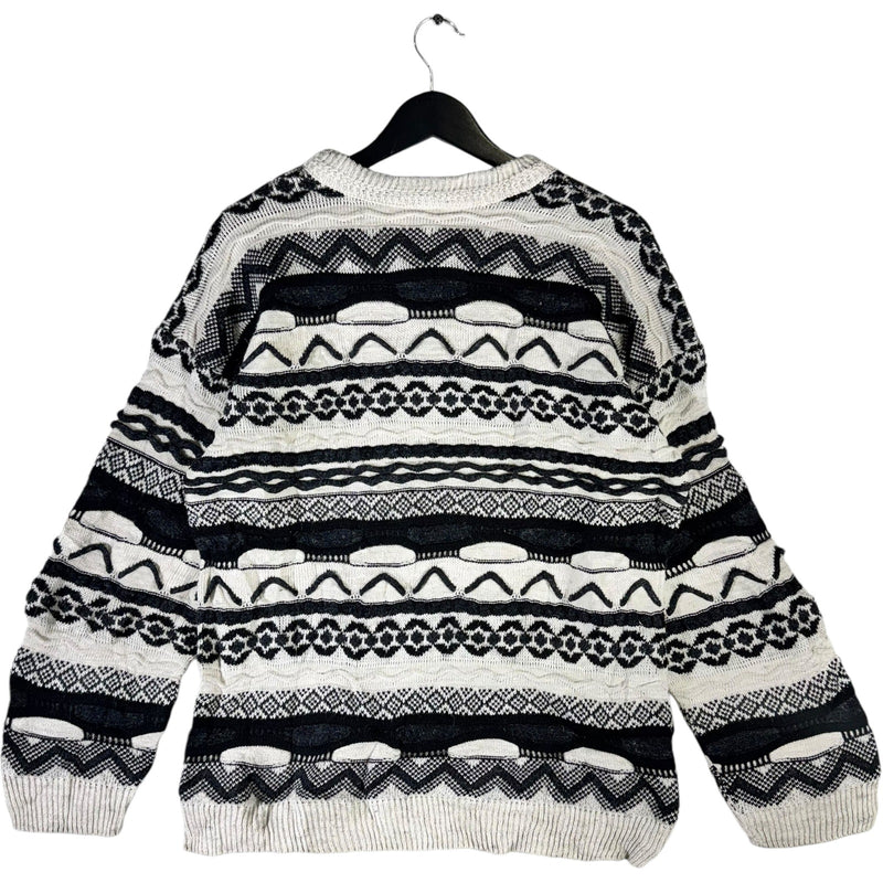 Vintage 3D Knit Sweater