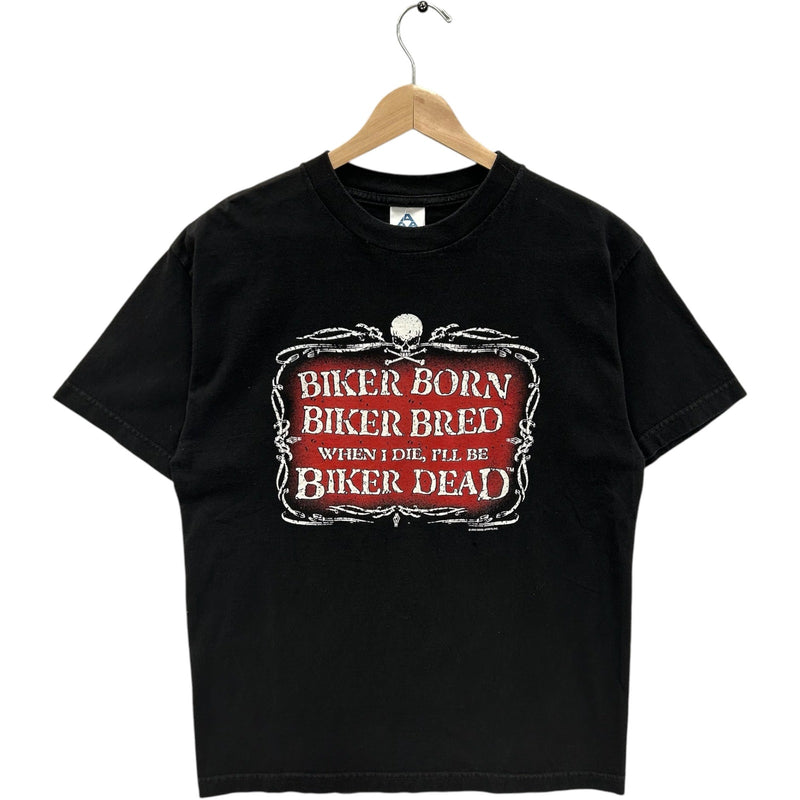 Vintage Biker Born Biker Dead Tee