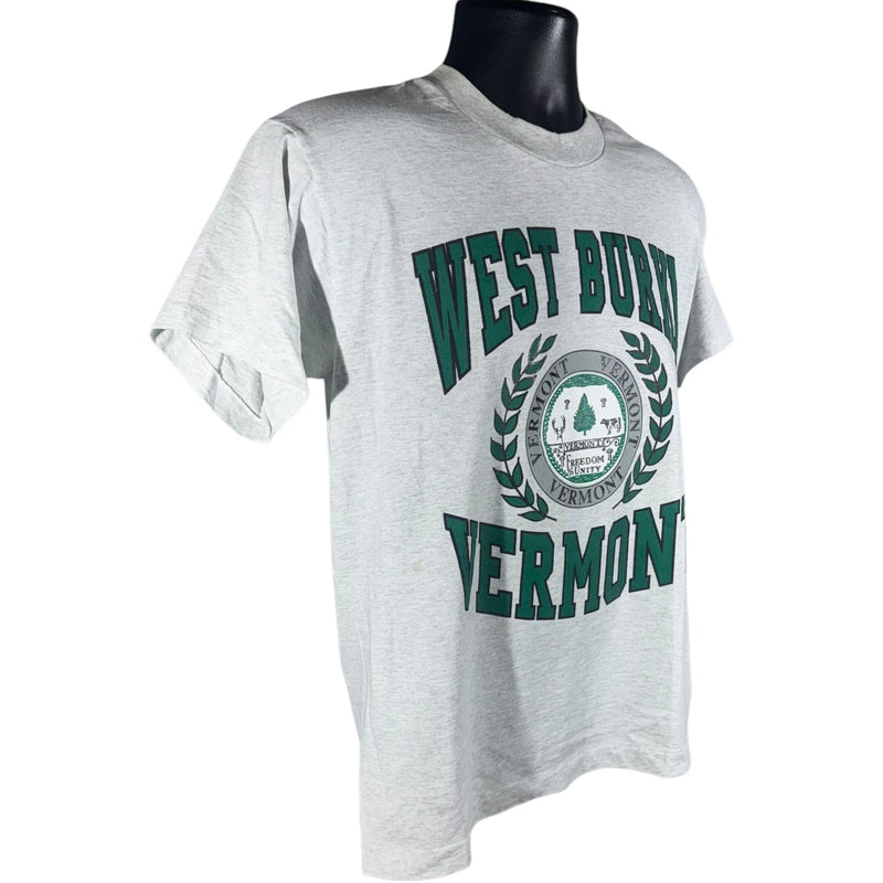 Vintage West Burke Vermont Spellout Souvenir Tee 90s