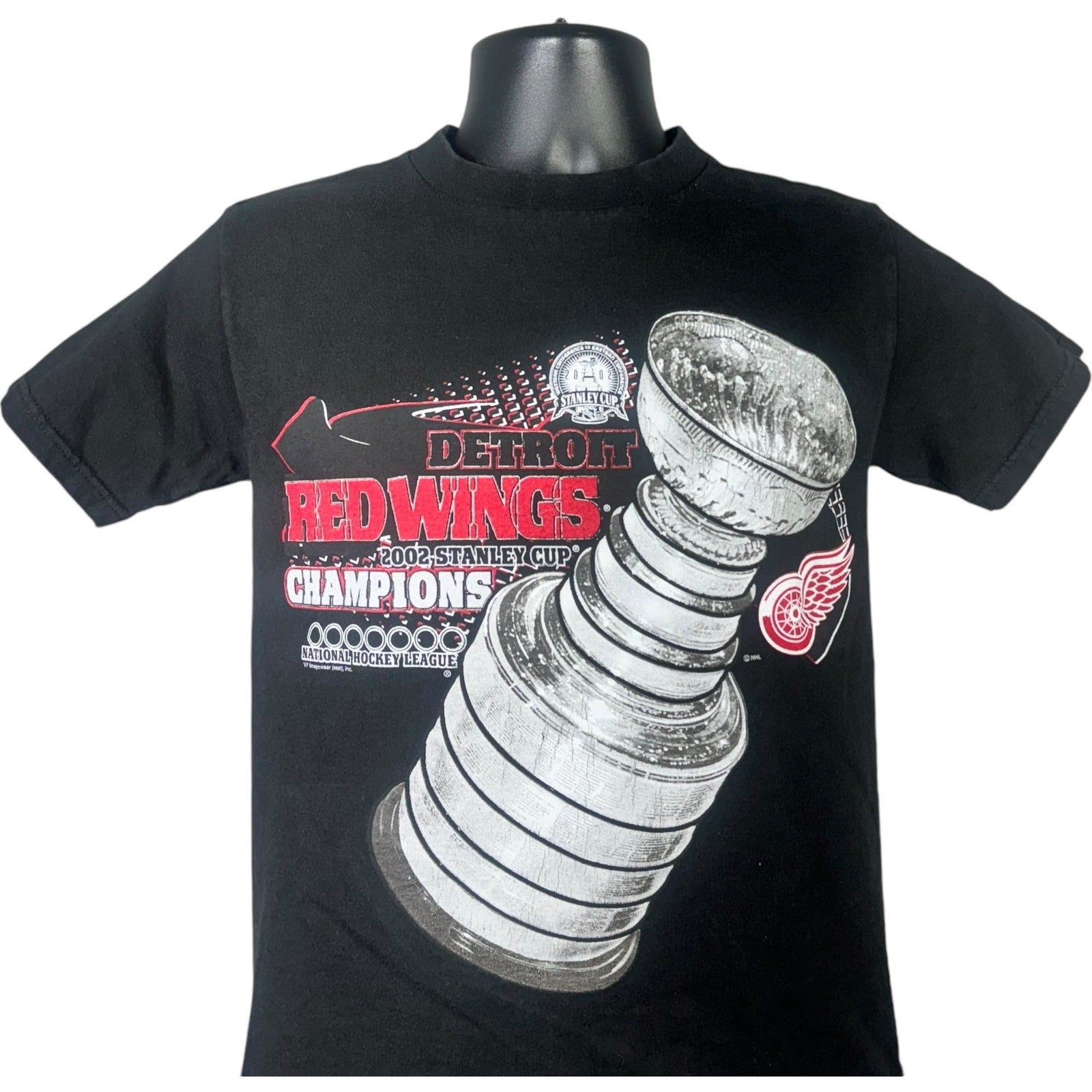 Vintage Detroit Red Wings Stanley Cup Champions NHL Tee 2002