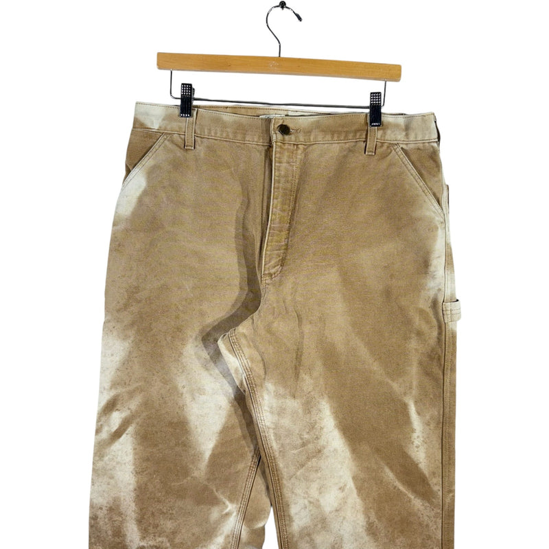 Vintage Faded Carhartt Straight Leg Carpenter Pants 35x29