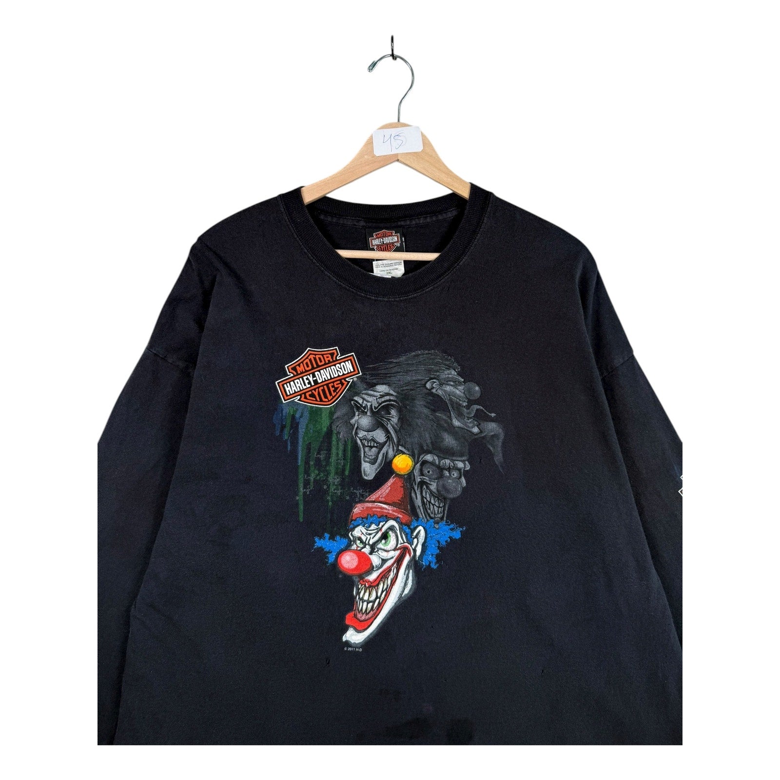 Vintage Harley Davidson Alamo City San Antonio Long Sleeve T-Shirt