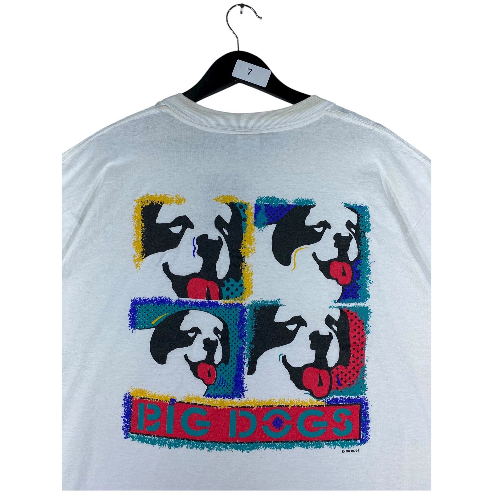 Vintage Big Dogs Graphic Print T-Shirt
