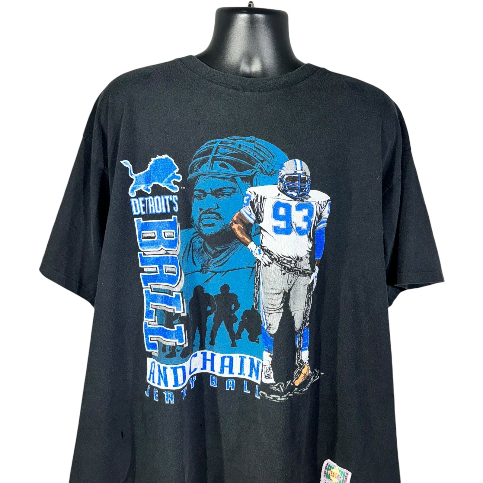 Vintage Detroit Lions Jerry Ball #93 NFL Tee