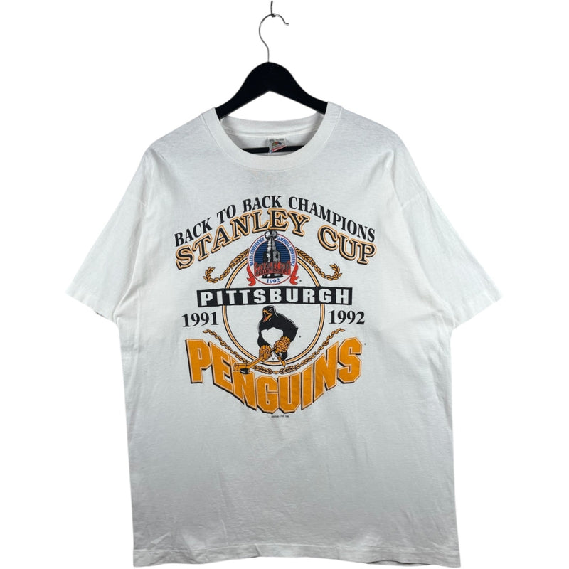 Vintage Stanley Cup Pittsburgh Penguins NHL T-Shirt 1992