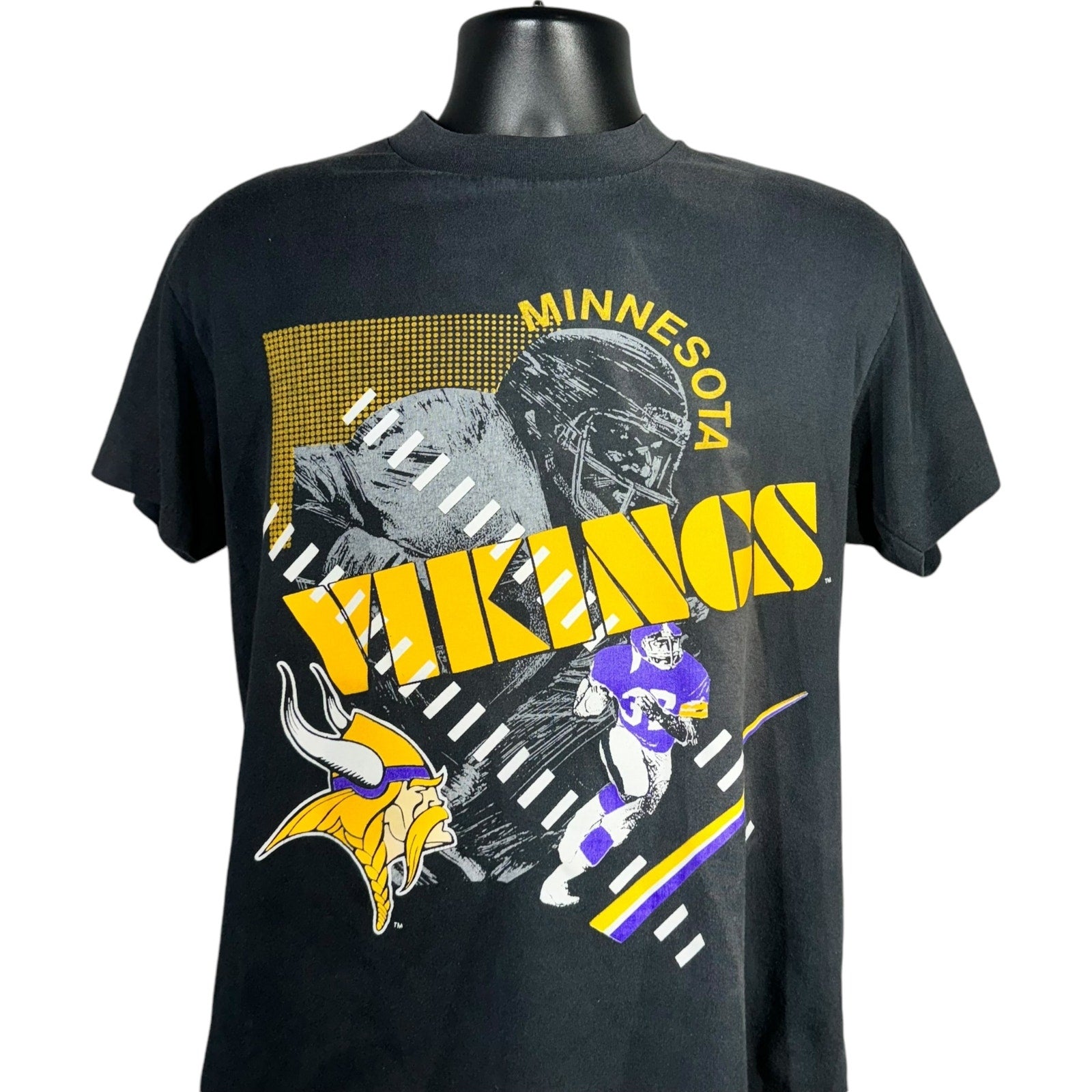 Vintage Minnesota Vikings Big Print NFL Tee 90s