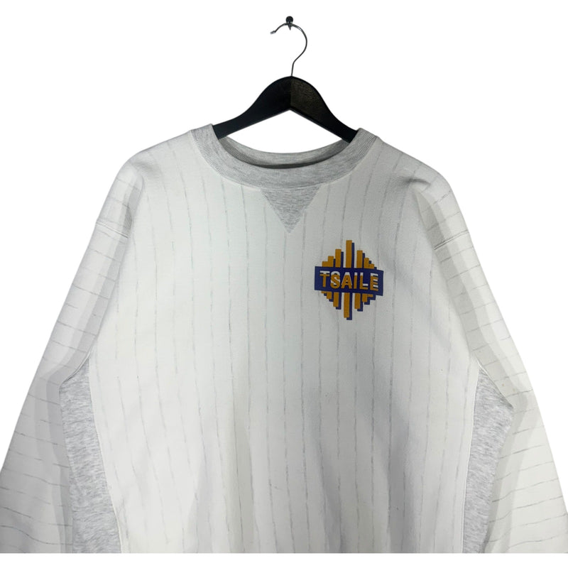 Vintage TSAILE Pinstripe Crewneck