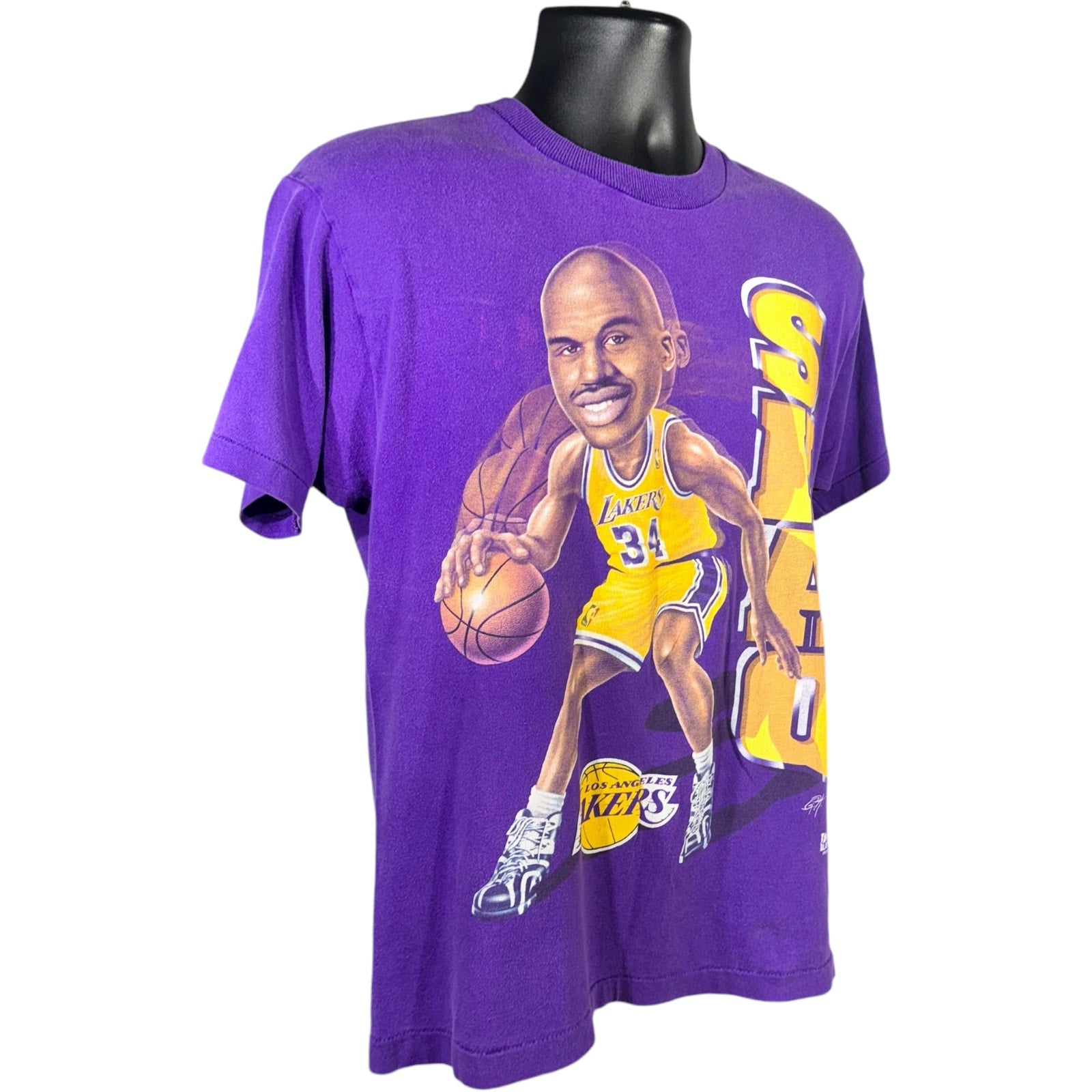 Vintage Pro Player LA Lakers Shaquille O'Neal # 34 NBA Tee