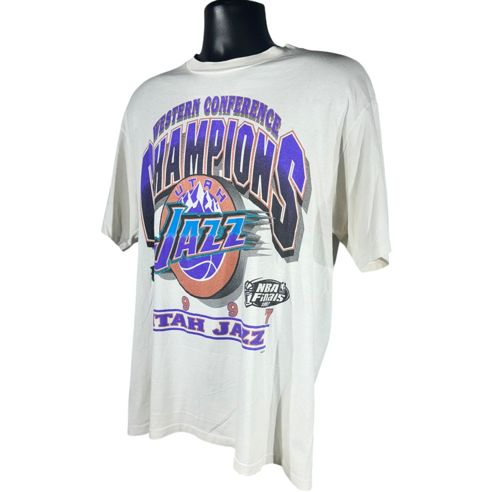 Vintage NBA Utah Jazz Western Conference Champs Tee