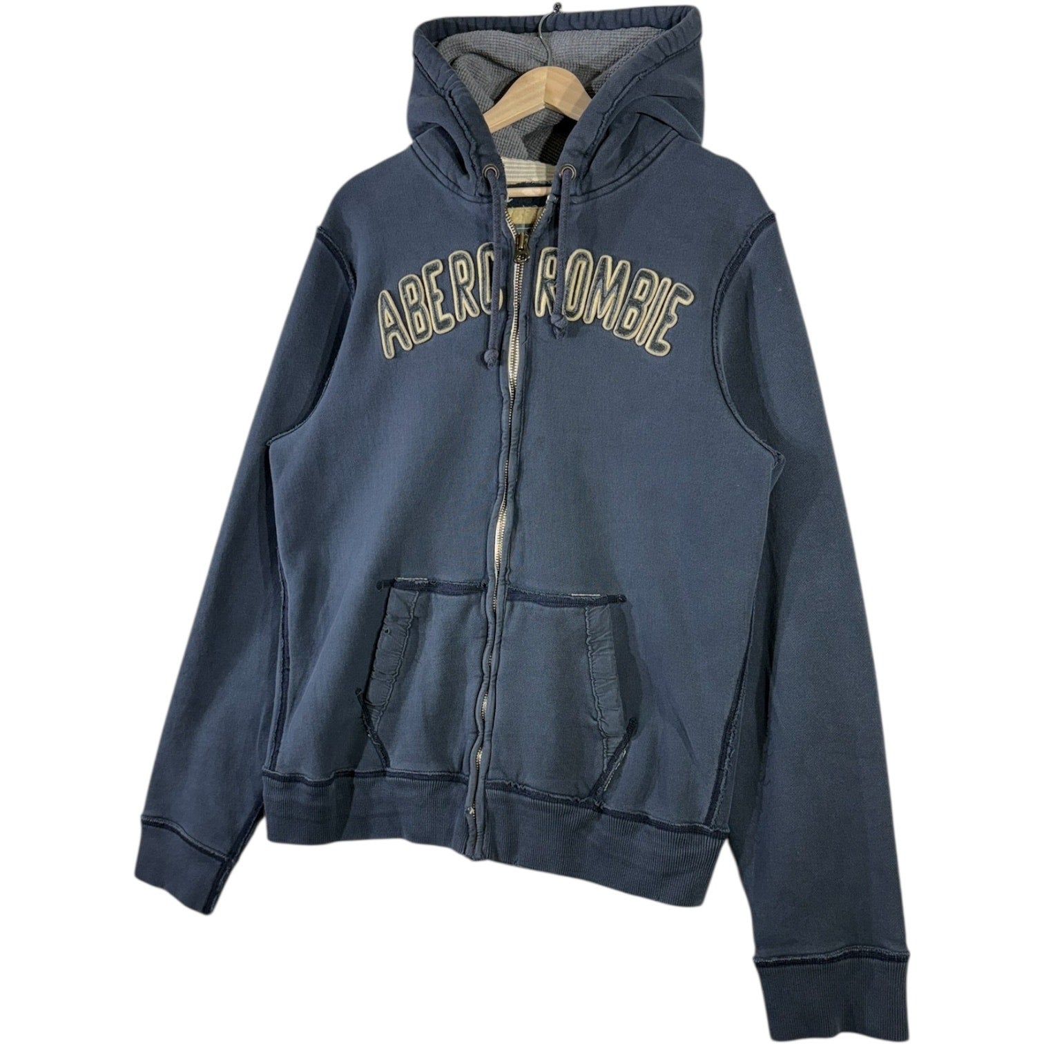 Vintage Abercrombie Full Zip Drawstring Hoodie