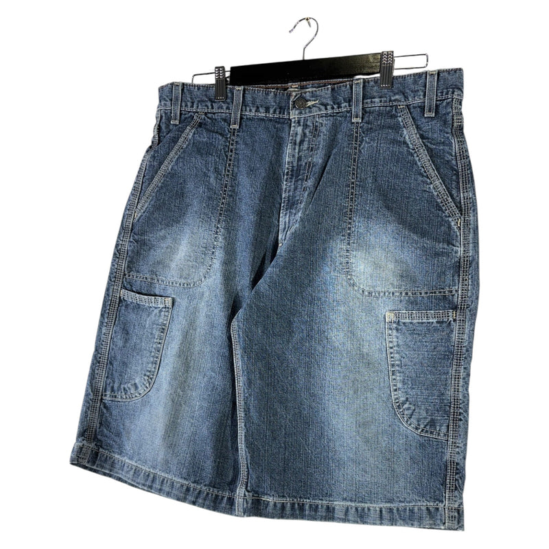 Vintage Wide Leg Denim Shorts 38