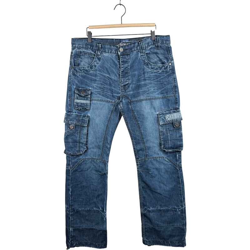 Vintage Enzo 989 Cargo Pockets Denim Pants