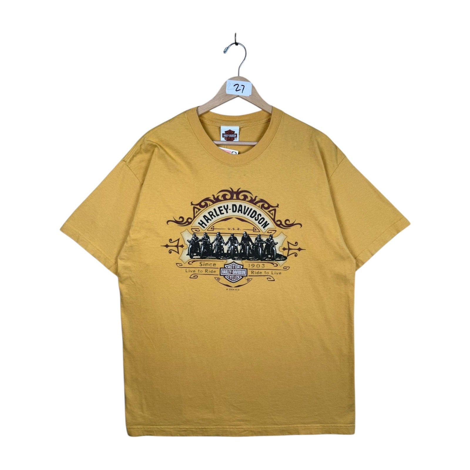 Vintage Harley Davidson Live to Ride Ride to Live T-Shirt