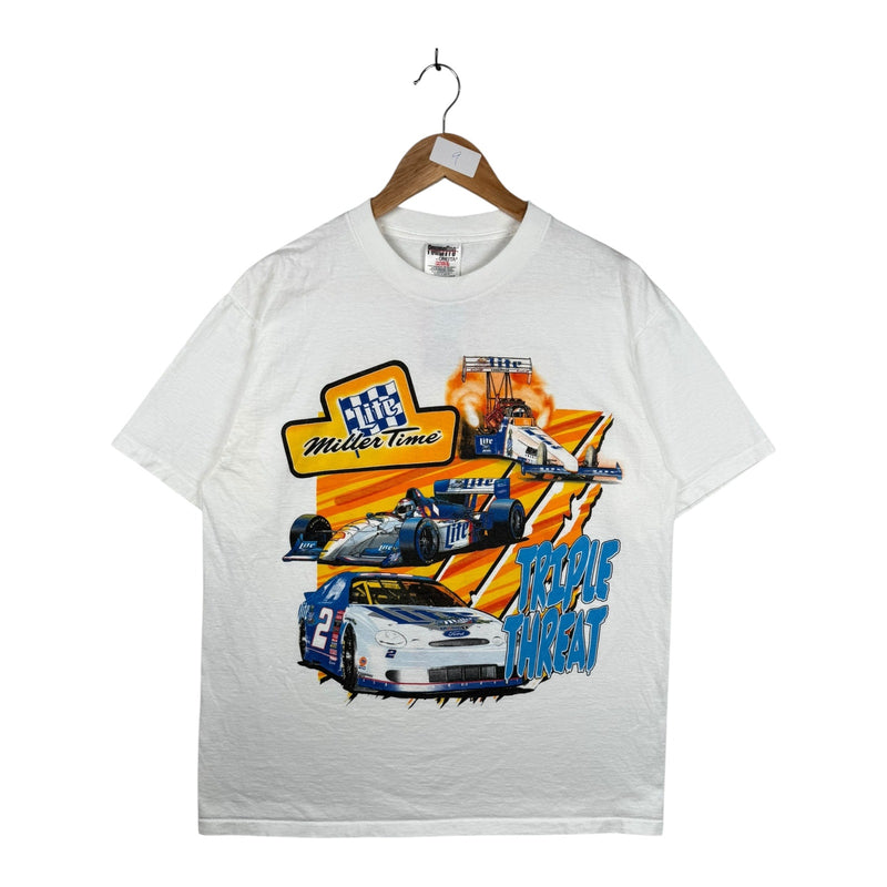 Vintage NASCAR Miller Time Triple Threat T-Shirt