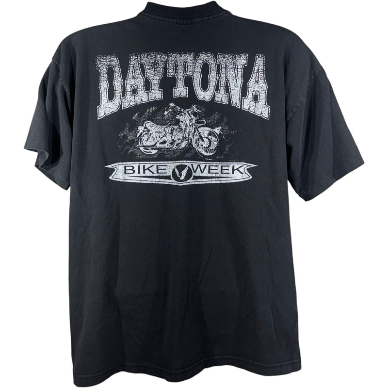 Vintage Street Thunder Lightning Eagle Daytona Bike Week Tee 1998