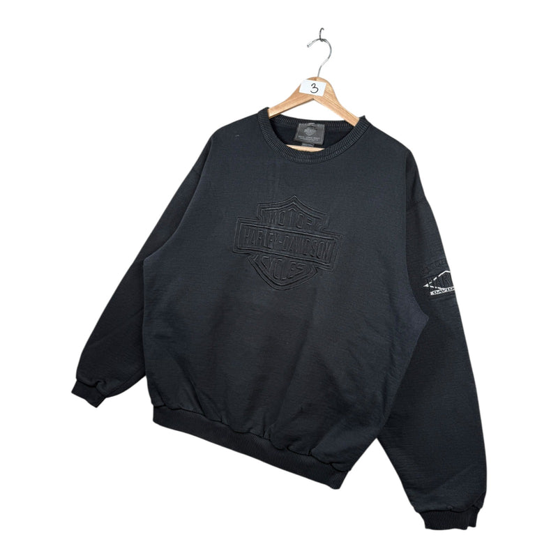 Vintage Harley Davidson Embroidered Crewneck