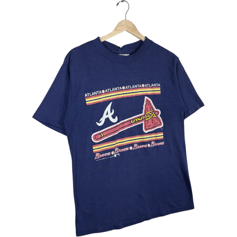 Vintage Atlanta Braves Spellout Logo MLB Tee