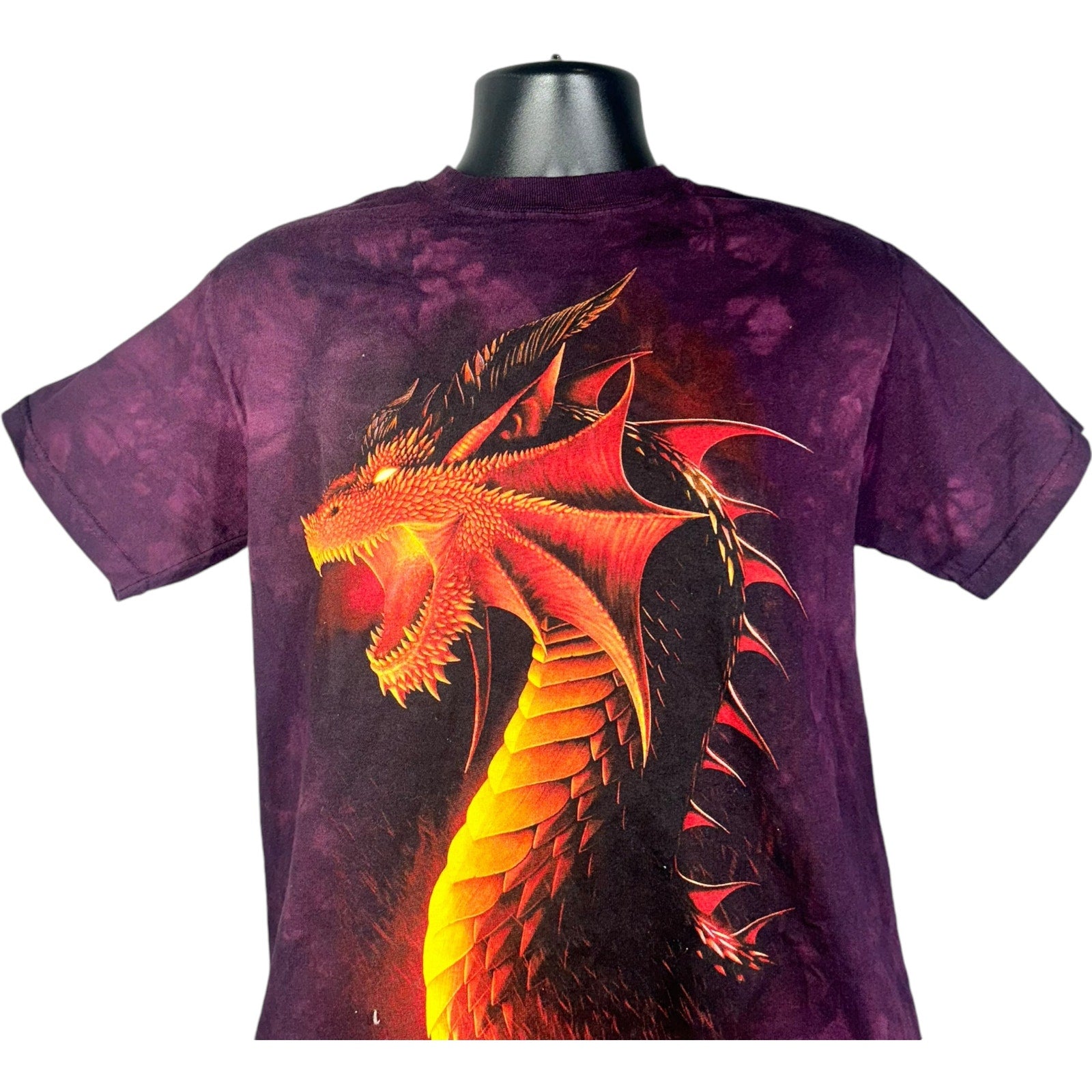 Vintage Big Print Dragon Tie Dye Tee