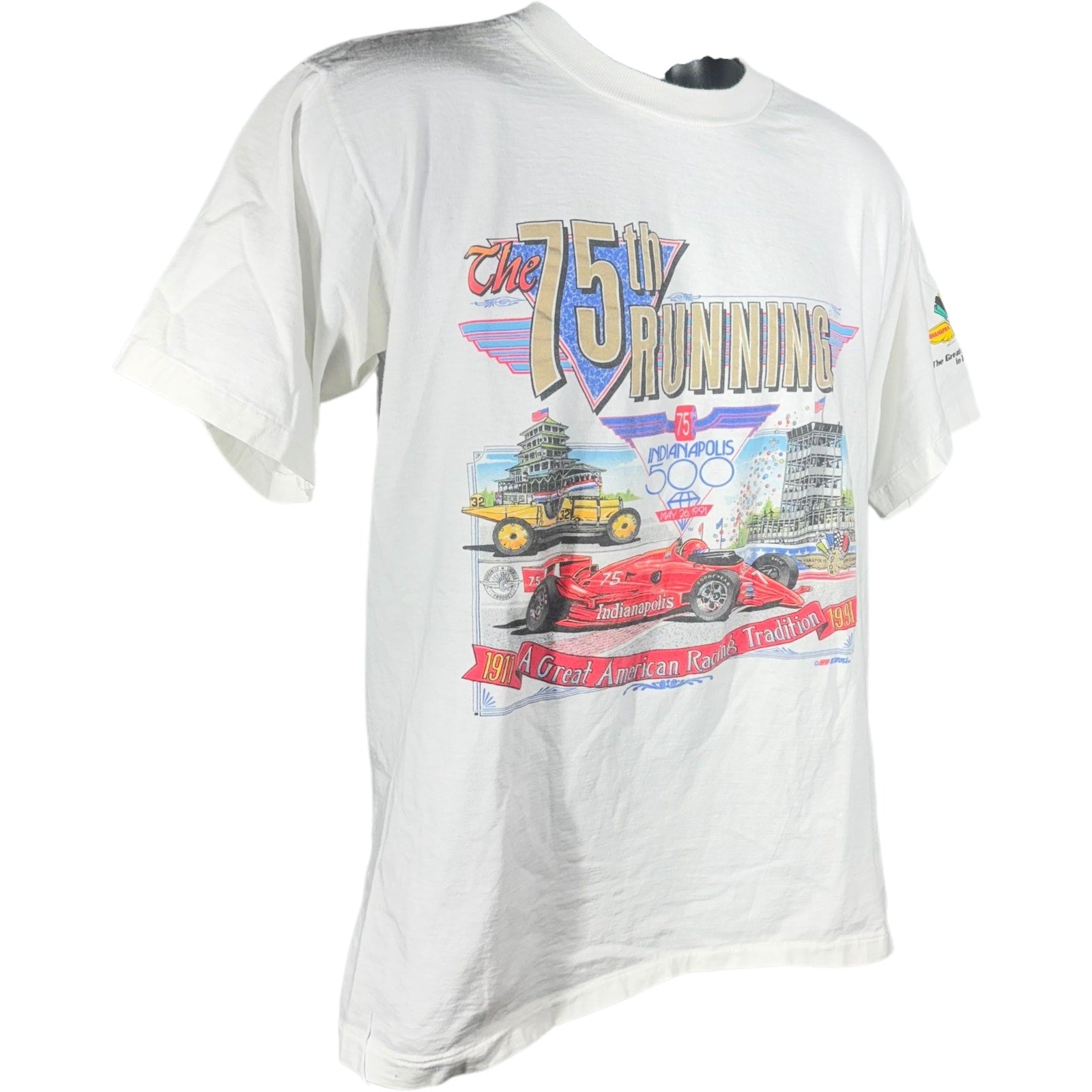 Vintage 75th Indianapolis 500 Formula 1 Racing Tee 1991