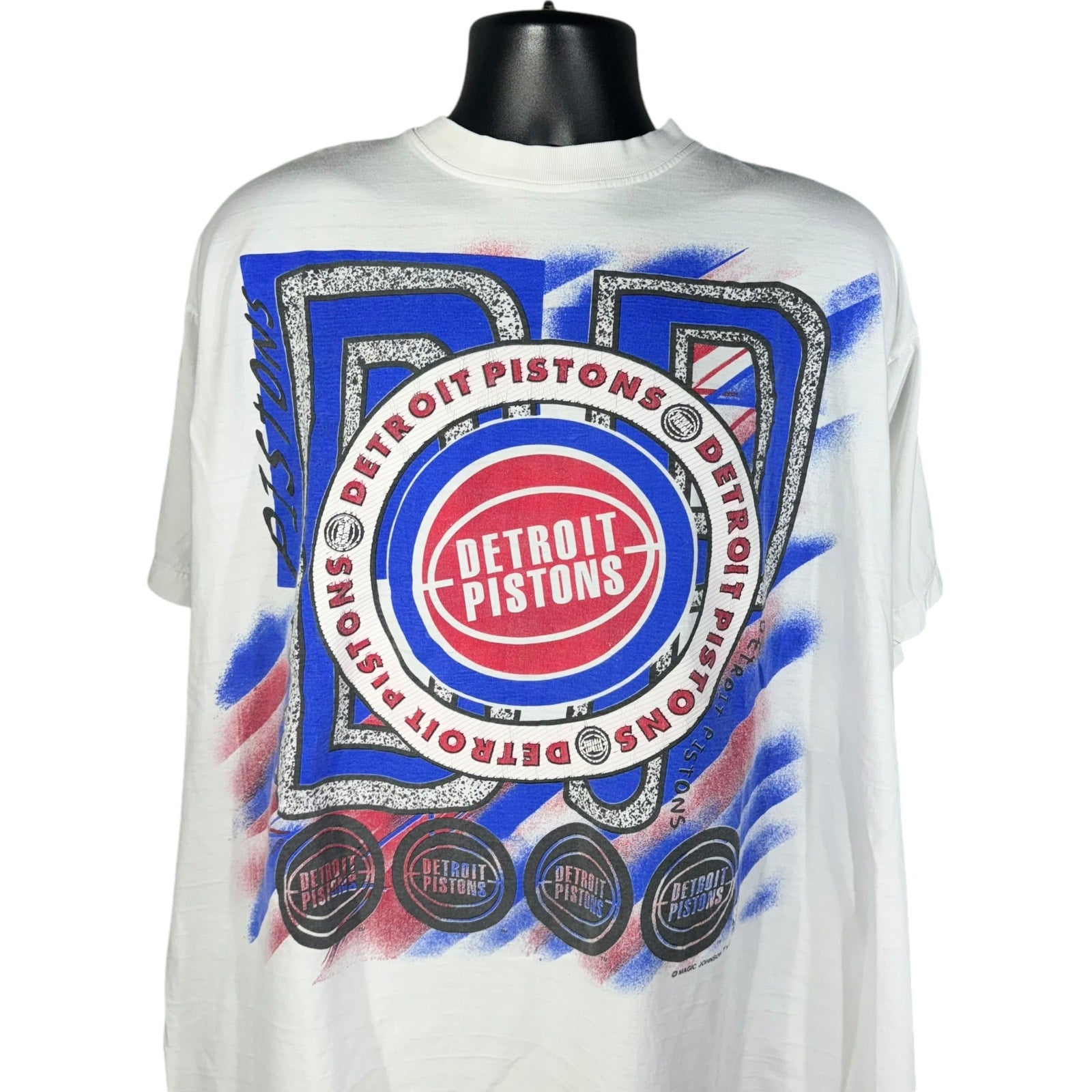 Vintage Magic Johnson T's Detroit Pistons NBA Tee